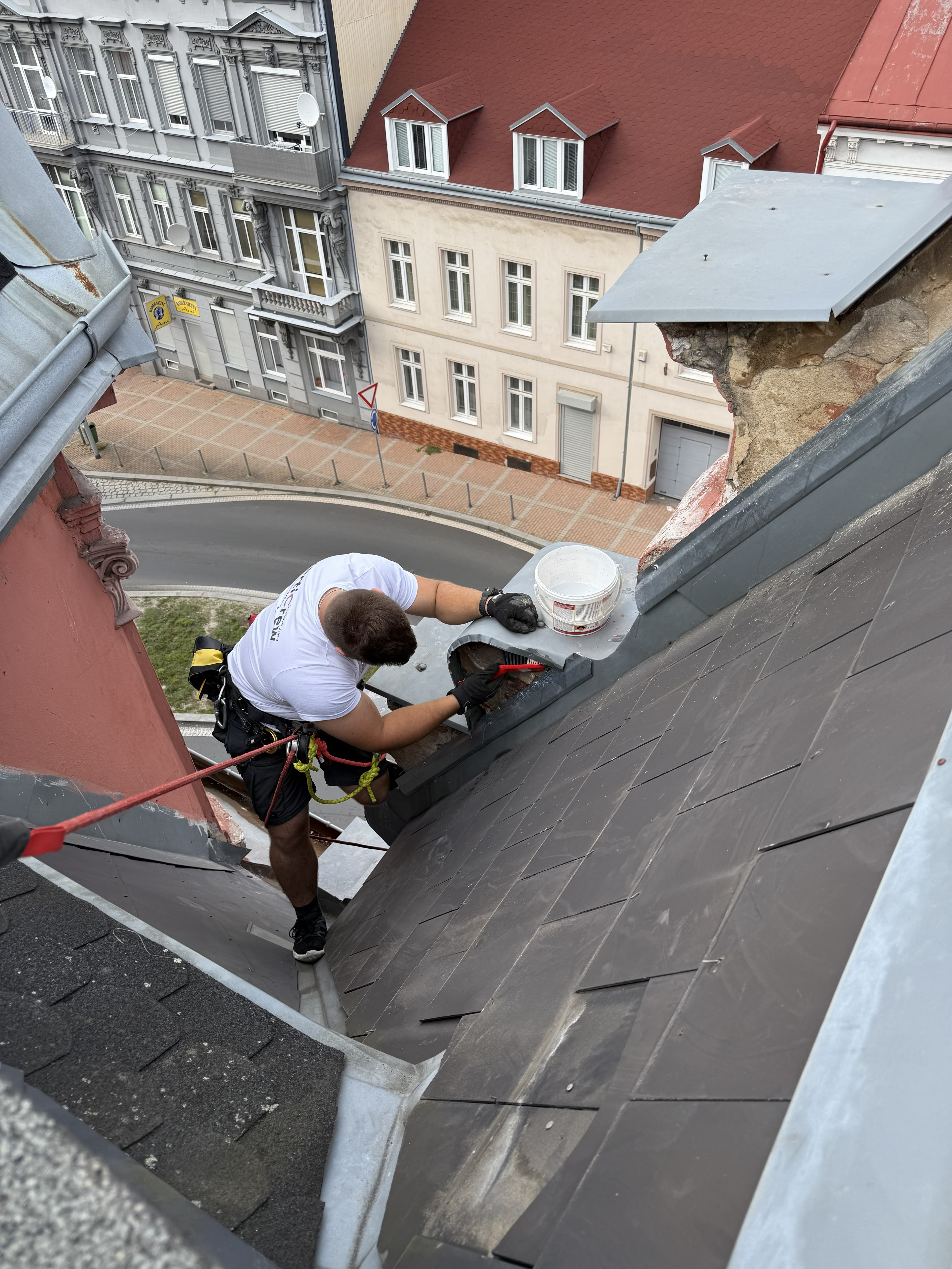 Inspekce mostu ve výšce