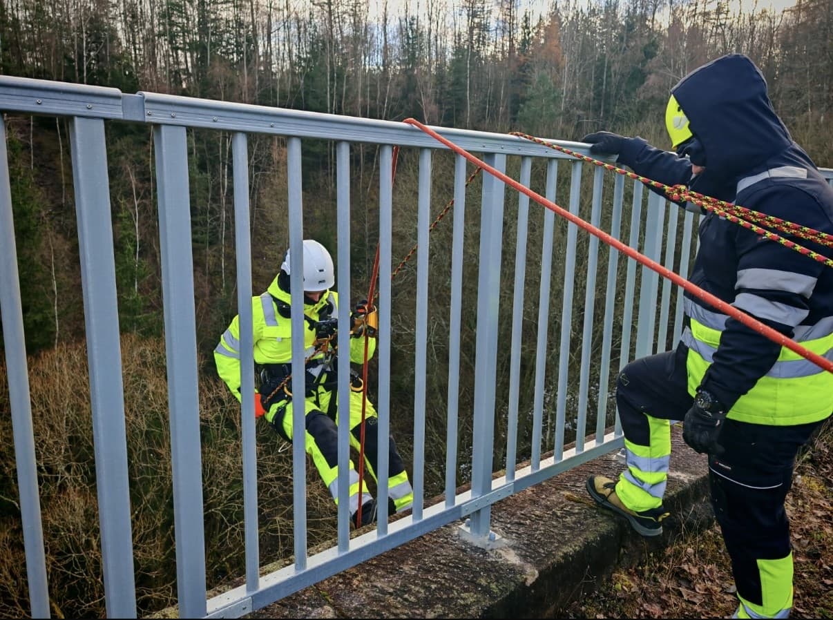 Oprava fasády ve výšce