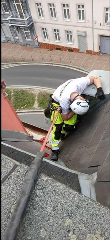 Obrázek zedníckých oprav ve výšce